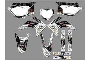 Sticker set compatible with per HONDA CRF 230F BIKER 2019 - MXPKAD18461