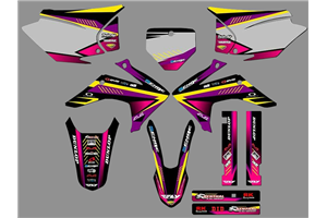 Kit Autocollants compatible avec per HONDA CRF 230F BIKER 2019 - MXPKAD18455