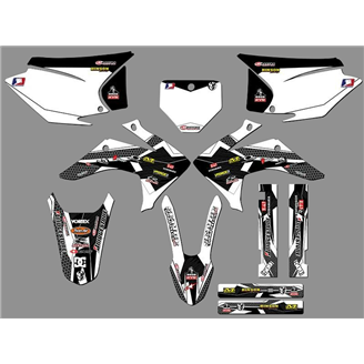 Kit Autocollants compatible avec per HONDA CRF 230 2015 - 2020 - MXPKAD18447