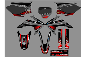Kit Autocollants compatible avec per HONDA CRF 230 2015 - 2020 - MXPKAD18443