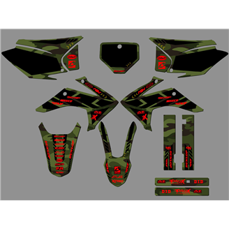 Kit Autocollants compatible avec per HONDA CRF 230 2015 - 2020 - MXPKAD18441