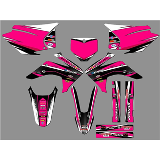 Kit Autocollants compatible avec per HONDA CRF 230 2015 - 2020 - MXPKAD18435
