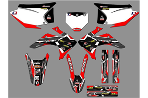 Kit Autocollants compatible avec per HONDA CRF 230 2015 - 2020 - MXPKAD18433