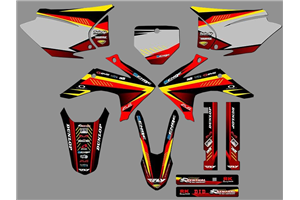 Kit Autocollants compatible avec per HONDA CRF 230 2015 - 2020 - MXPKAD18429