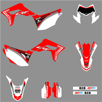 Kit Autocollants compatible avec per HONDA CRF 150L 2019 - 2022 - MXPKAD18495