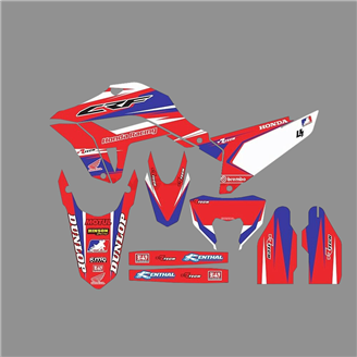 Sticker set compatible with per HONDA CRF 300L 2021-2024 - MXPKAD18501