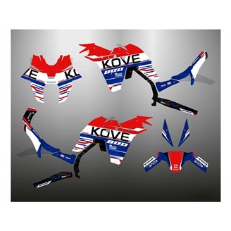 Kit adesivi compatibile con per Kove 800 X 2024- 2025 - MXPKAD18566