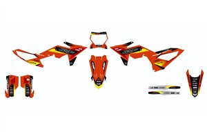 Sticker set compatible with per KTM SX SXF XCF 125 250 350 450 2025-2026 - MXPKAD18628