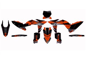 Sticker set compatible with per KTM SX SXF XCF 125 250 350 450 2025-2026 - MXPKAD18634