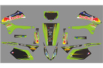 Sticker set compatible with per KAWASAKI DTX 250 2008 - 2018 - MXPKAD18715