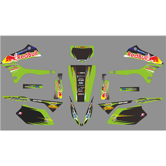 Sticker set compatible with per KAWASAKI DTX 250 2008 - 2018 - MXPKAD18715