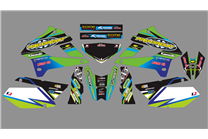 Sticker set compatible with per KAWASAKI DTX 250 2008 - 2018 - MXPKAD18713