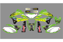 Sticker set compatible with per KAWASAKI DTX 250 2008 - 2018 - MXPKAD18711