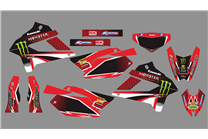 Sticker set compatible with per KAWASAKI DTX 250 2008 - 2018 - MXPKAD18709