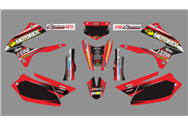 Sticker set compatible with per KAWASAKI DTX 250 2008 - 2018 - MXPKAD18705