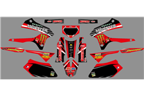 Sticker set compatible with per KAWASAKI DTX 250 2008 - 2018 - MXPKAD18703
