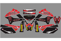 Sticker set compatible with per KAWASAKI DTX 250 2008 - 2018 - MXPKAD18699