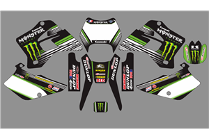 Aufkleber Satz kompatibel mit per KAWASAKI KDX 200 220 1995 - 2008 - MXPKAD18737