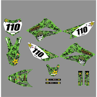 Kit de pegatinas compatible con per KAWASAKI KLX 110 2010 - 2020 - MXPKAD18753