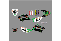 Sticker set compatible with per KAWASAKI KLX 110 2010 - 2020 - MXPKAD18752