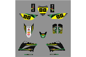 Kit de pegatinas compatible con per KAWASAKI KLX 110 2010 - 2020 - MXPKAD18751