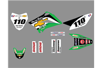 Sticker set compatible with per KAWASAKI KLX 110 2010 - 2020 - MXPKAD18750