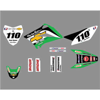 Sticker set compatible with per KAWASAKI KLX 110 2010 - 2020 - MXPKAD18750