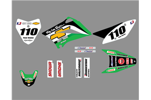 Sticker set compatible with per KAWASAKI KLX 110 2010 - 2020 - MXPKAD18750