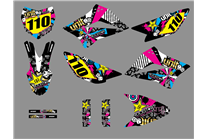 Sticker set compatible with per KAWASAKI KLX 110 2010 - 2020 - MXPKAD18749