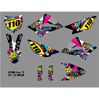 Sticker set compatible with per KAWASAKI KLX 110 2010 - 2020 - MXPKAD18749