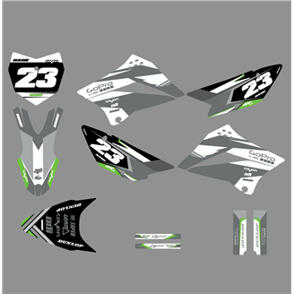 Aufkleber Satz kompatibel mit per KAWASAKI KLX 110 2010 - 2020 - MXPKAD18748