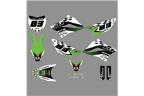 Sticker set compatible with per KAWASAKI KLX 110 2010 - 2020 - MXPKAD18747