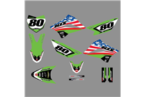 Aufkleber Satz kompatibel mit per KAWASAKI KLX 110 2010 - 2020 - MXPKAD18745