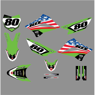 Kit de pegatinas compatible con per KAWASAKI KLX 110 2010 - 2020 - MXPKAD18745