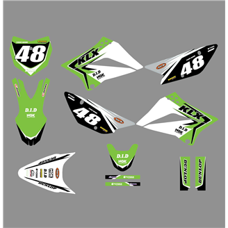 Sticker set compatible with per KAWASAKI KLX 110 2010 - 2020 - MXPKAD18744