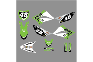 Sticker set compatible with per KAWASAKI KLX 110 2010 - 2020 - MXPKAD18744