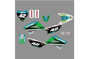 Sticker set compatible with per KAWASAKI KLX 110 2010 - 2020 - MXPKAD18743