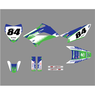 Sticker set compatible with per KAWASAKI KLX 110 2010 - 2020 - MXPKAD18741