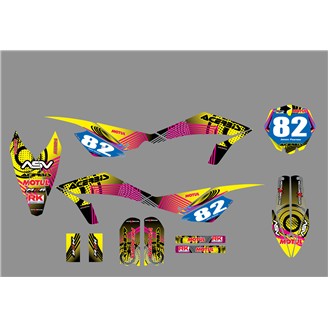 Sticker set compatible with per HUSQVARNA CR 65 2012 - 2015 - MXPKAD18759