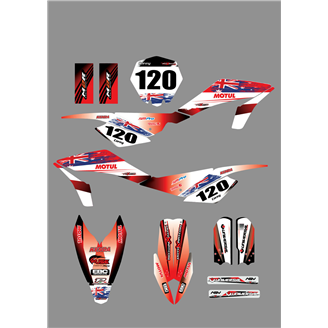 Sticker set compatible with per HUSQVARNA CR 65 2012 - 2015 - MXPKAD18758