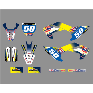 Kit Autocollants compatible avec per HUSQVARNA TC 50 2017 - 2021 - MXPKAD18762
