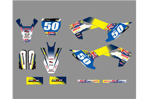 Kit Autocollants compatible avec per HUSQVARNA TC 50 2017 - 2021 - MXPKAD18762