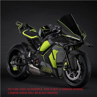 Painted street fairings in abs compatible with Ducati Ducati Panigale V4 V4S 2025 - MXPCAV18559