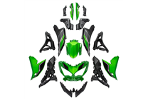 Painted street fairings in abs compatible with Kawasaki KLE650 Versys&nbsp;2022-2025 - MXPCAV7485