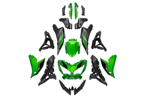 Painted street fairings in abs compatible with Kawasaki KLE650 Versys&nbsp;2022-2025 - MXPCAV7485