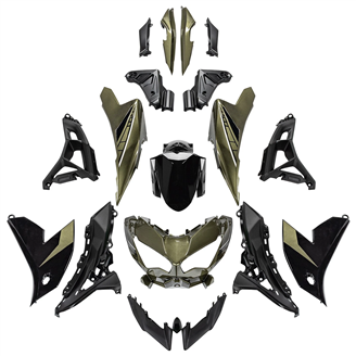 Painted street fairings in abs compatible with Kawasaki KLE650 Versys&nbsp;2022-2025 - MXPCAV18334