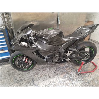 Carenado en Fibra de Carbonio Kawasaki Zx10R 2016 - 2020 de calidad compledo de guardabarros y colin Pista - MXPCCB18845