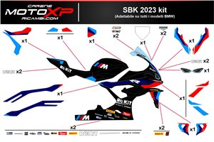 Kit de pegatinas compatible con Bmw S 1000RR 2023 - 2024 - MXPKAD17022