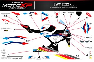Sticker set compatible with Bmw S 1000RR 2023 - 2024 - MXPKAD17016