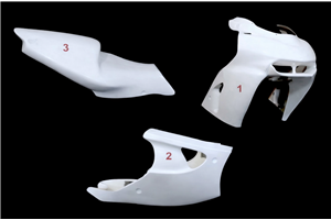 Verkleidungen Kawasaki Z6R 2000 2002 ohne Kotflugel Racing - MXPCRD18942